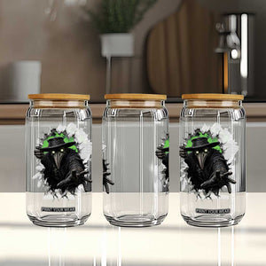 Halloween Plague Doctor Glass Can Gothic Medieval History Gift