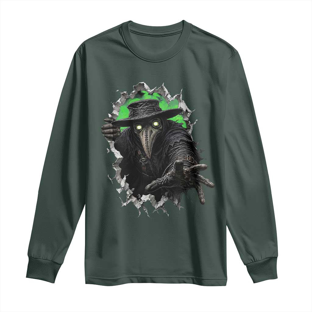 Halloween Plague Doctor Long Sleeve Shirt Gothic Medieval History Gift