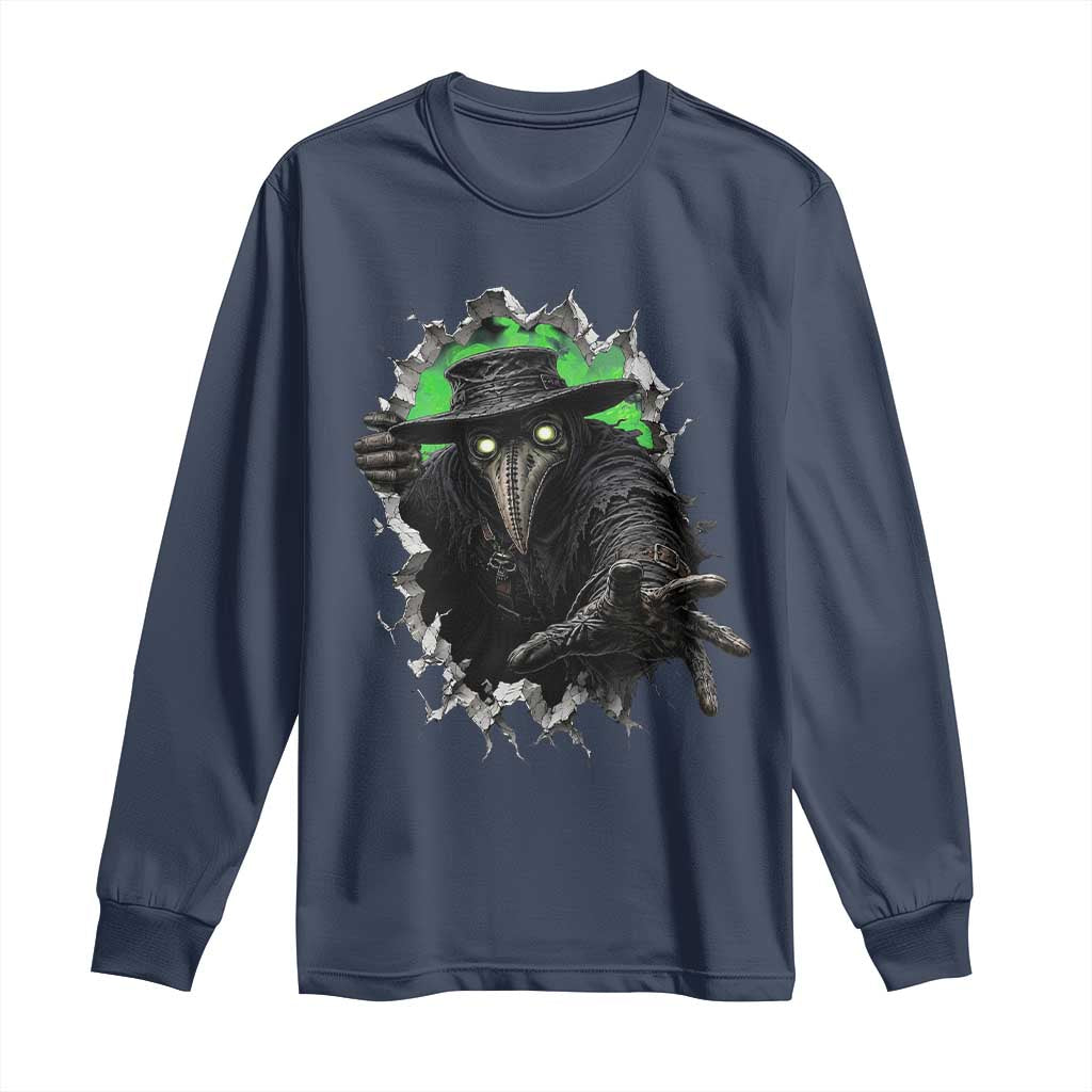 Halloween Plague Doctor Long Sleeve Shirt Gothic Medieval History Gift