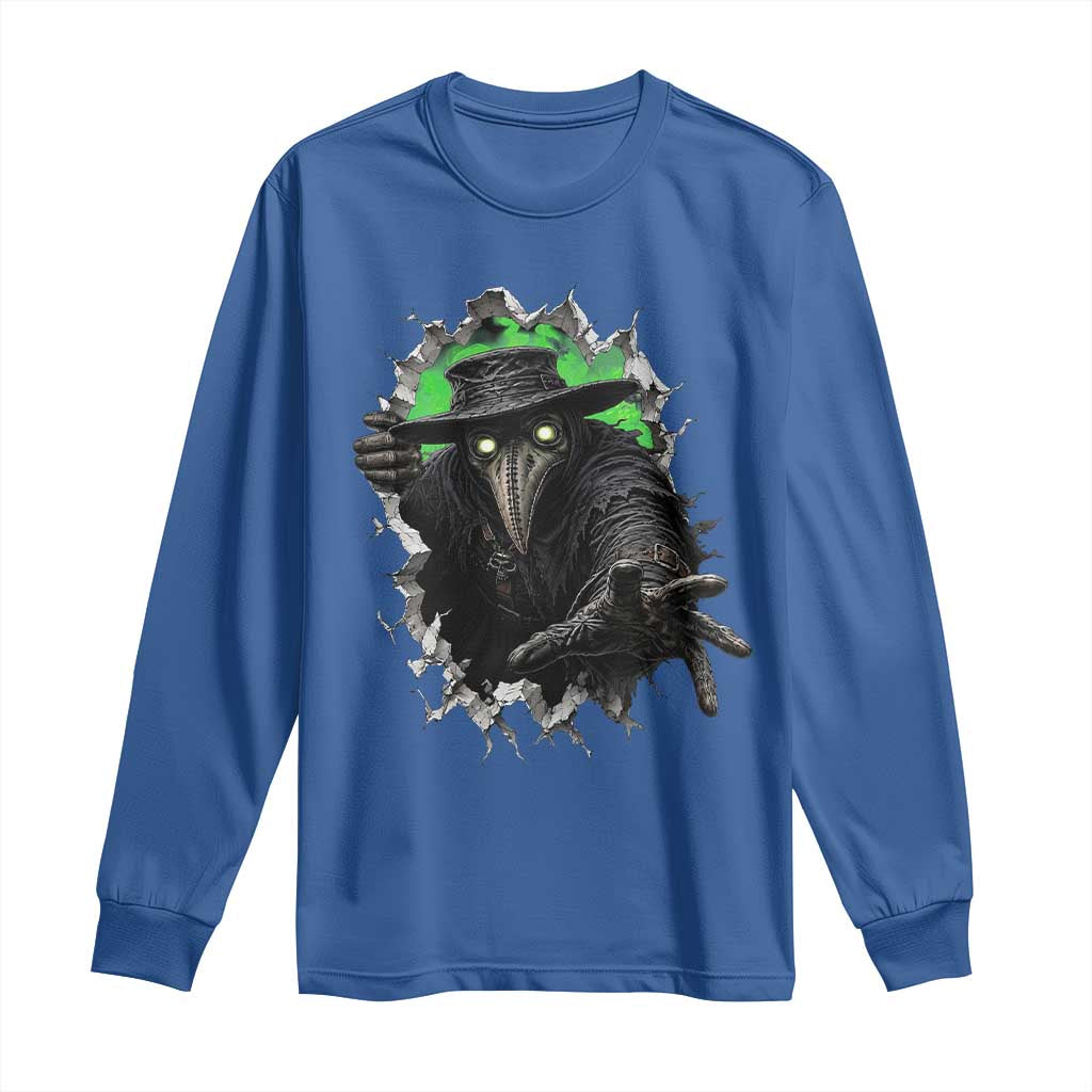 Halloween Plague Doctor Long Sleeve Shirt Gothic Medieval History Gift