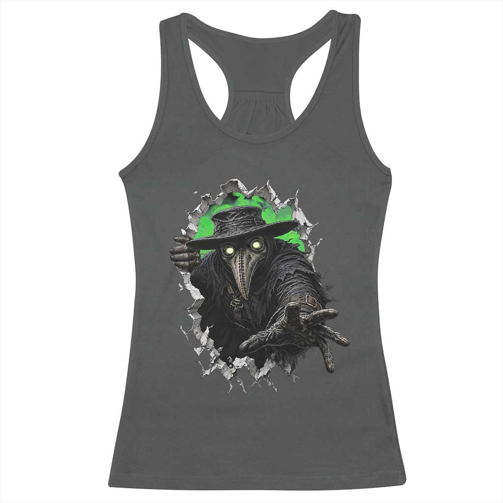 Halloween Plague Doctor Racerback Tank Top Gothic Medieval History Gift