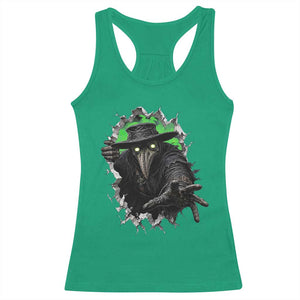 Halloween Plague Doctor Racerback Tank Top Gothic Medieval History Gift