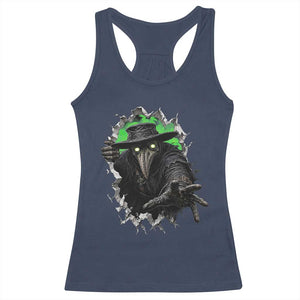 Halloween Plague Doctor Racerback Tank Top Gothic Medieval History Gift