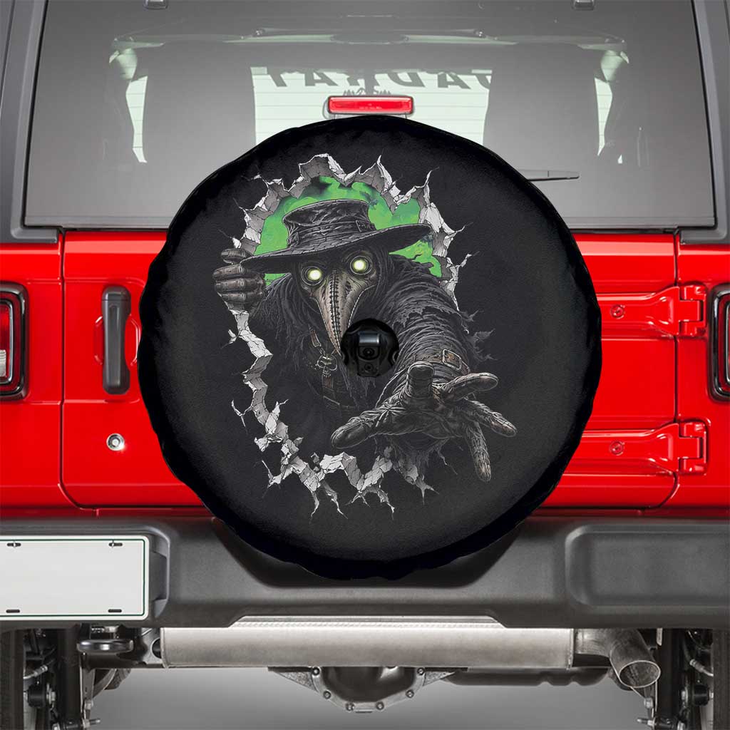 Halloween Plague Doctor Spare Tire Cover Gothic Medieval History Gift
