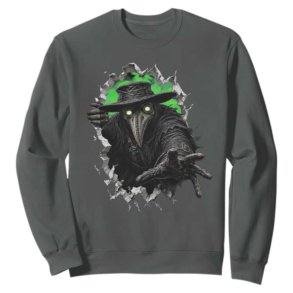 Halloween Plague Doctor Sweatshirt Gothic Medieval History Gift