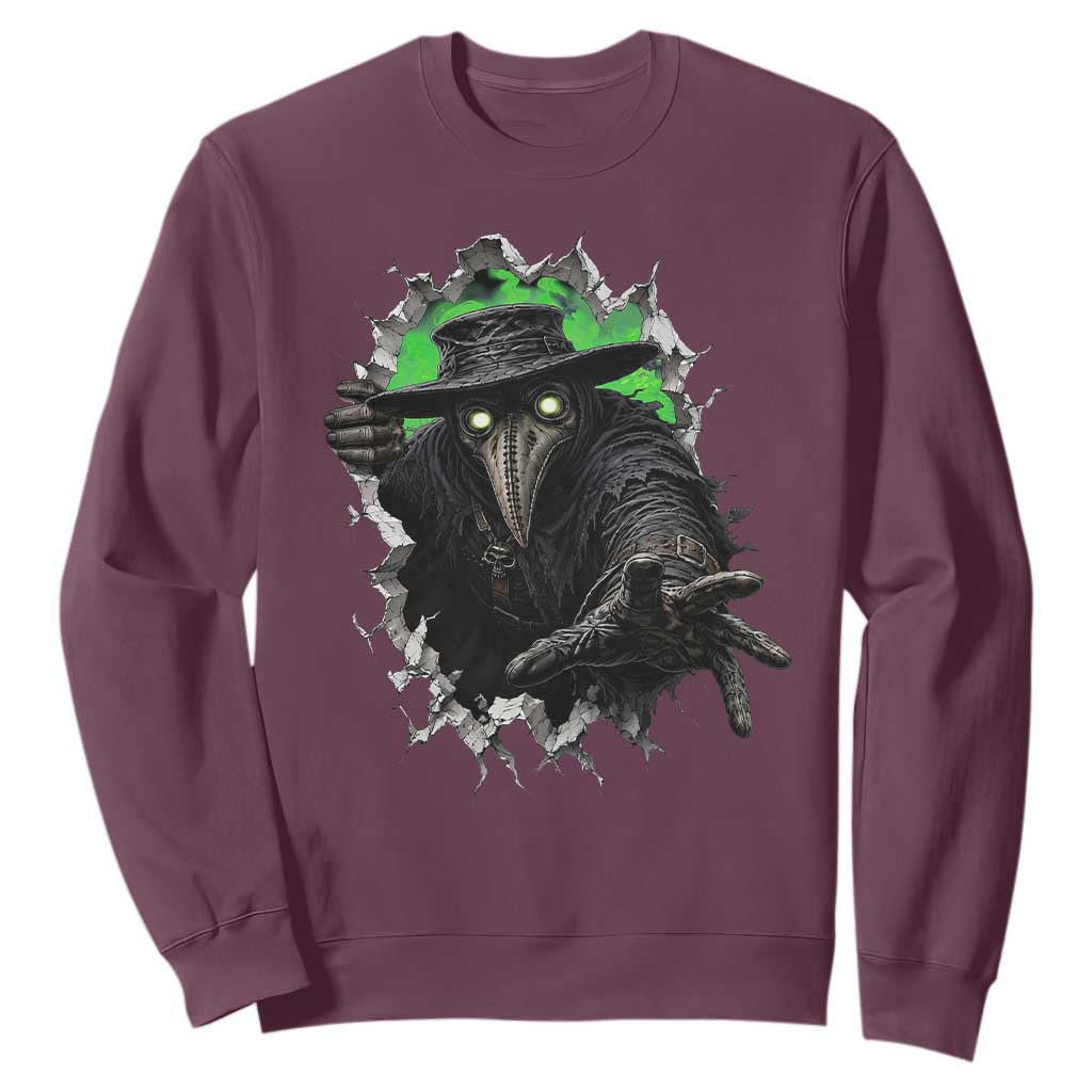 Halloween Plague Doctor Sweatshirt Gothic Medieval History Gift