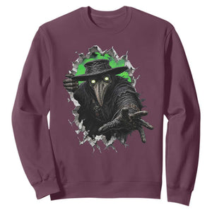 Halloween Plague Doctor Sweatshirt Gothic Medieval History Gift