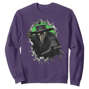 Halloween Plague Doctor Sweatshirt Gothic Medieval History Gift