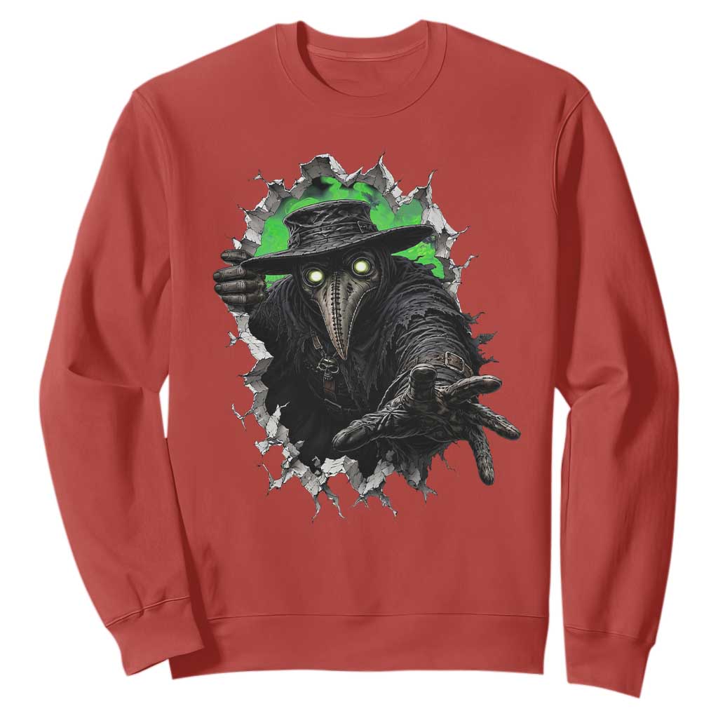 Halloween Plague Doctor Sweatshirt Gothic Medieval History Gift