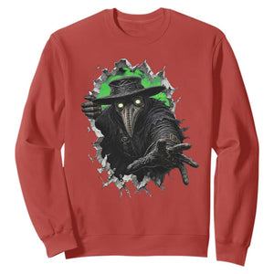 Halloween Plague Doctor Sweatshirt Gothic Medieval History Gift