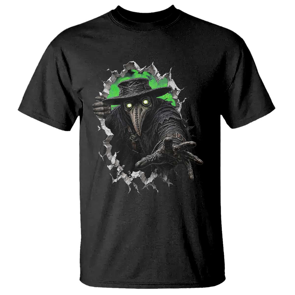 Halloween Plague Doctor T Shirt Gothic Medieval History Gift