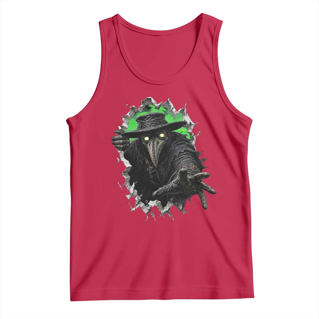 Halloween Plague Doctor Tank Top Gothic Medieval History Gift