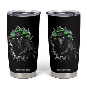 Halloween Plague Doctor Tumbler Cup Gothic Medieval History Gift