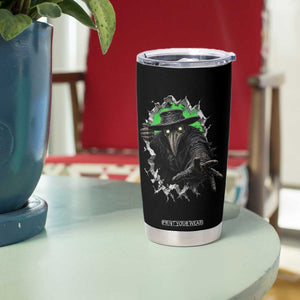 Halloween Plague Doctor Tumbler Cup Gothic Medieval History Gift