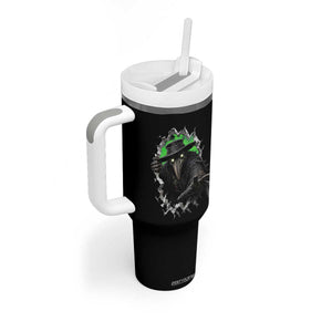 Halloween Plague Doctor Tumbler With Handle Gothic Medieval History Gift