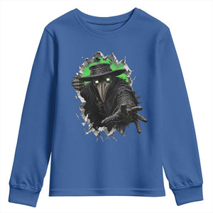 Halloween Plague Doctor Youth Sweatshirt Gothic Medieval History Gift