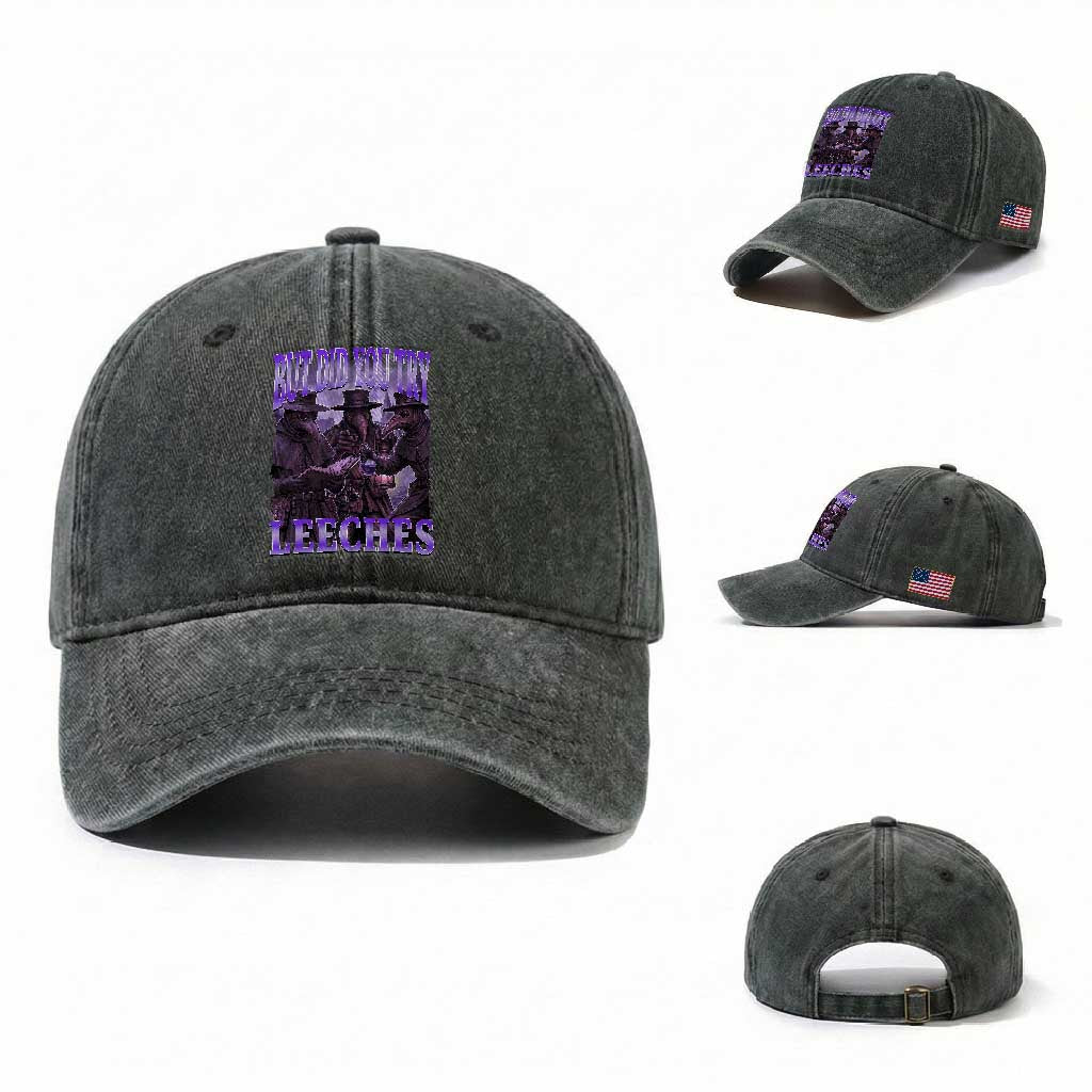 Funny Plague Doctor But Did You Try Leeches Washed Cotton Baseball Cap Medieval History Gift