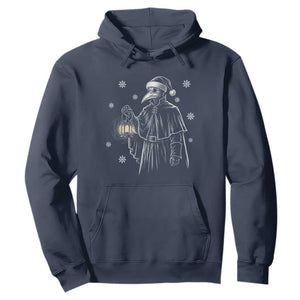 Grim Plague Doctor Santa Hat Christmas Hoodie Dark Gothic Holiday Horror