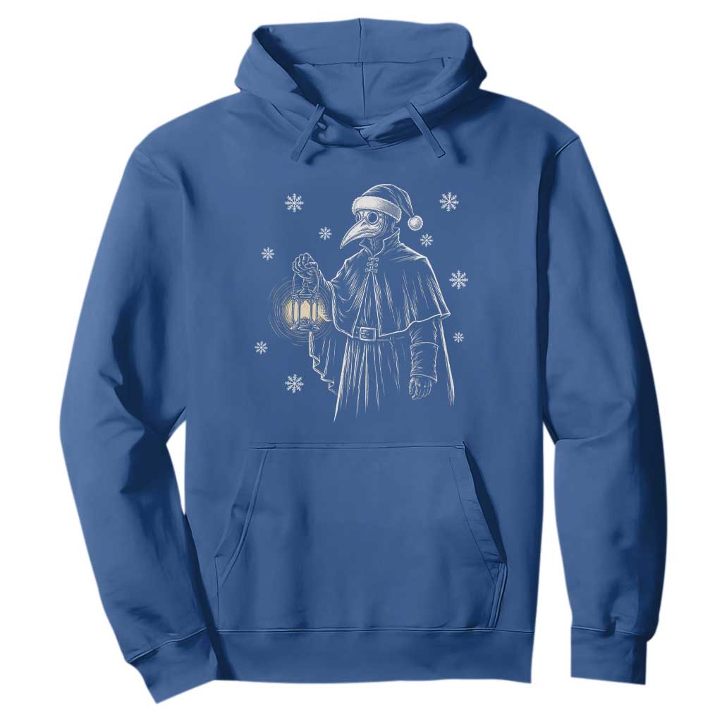 Grim Plague Doctor Santa Hat Christmas Hoodie Dark Gothic Holiday Horror