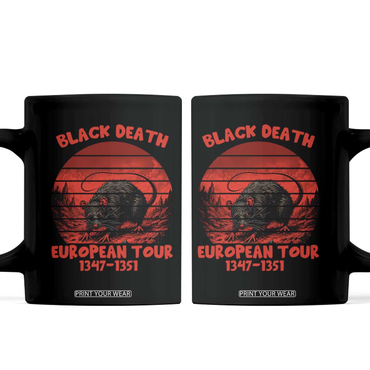 Plague Rat Black Death European Tour Coffee Mug Medieval Dark History