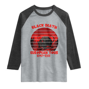 Plague Rat Black Death European Tour Raglan Shirt Medieval Dark History