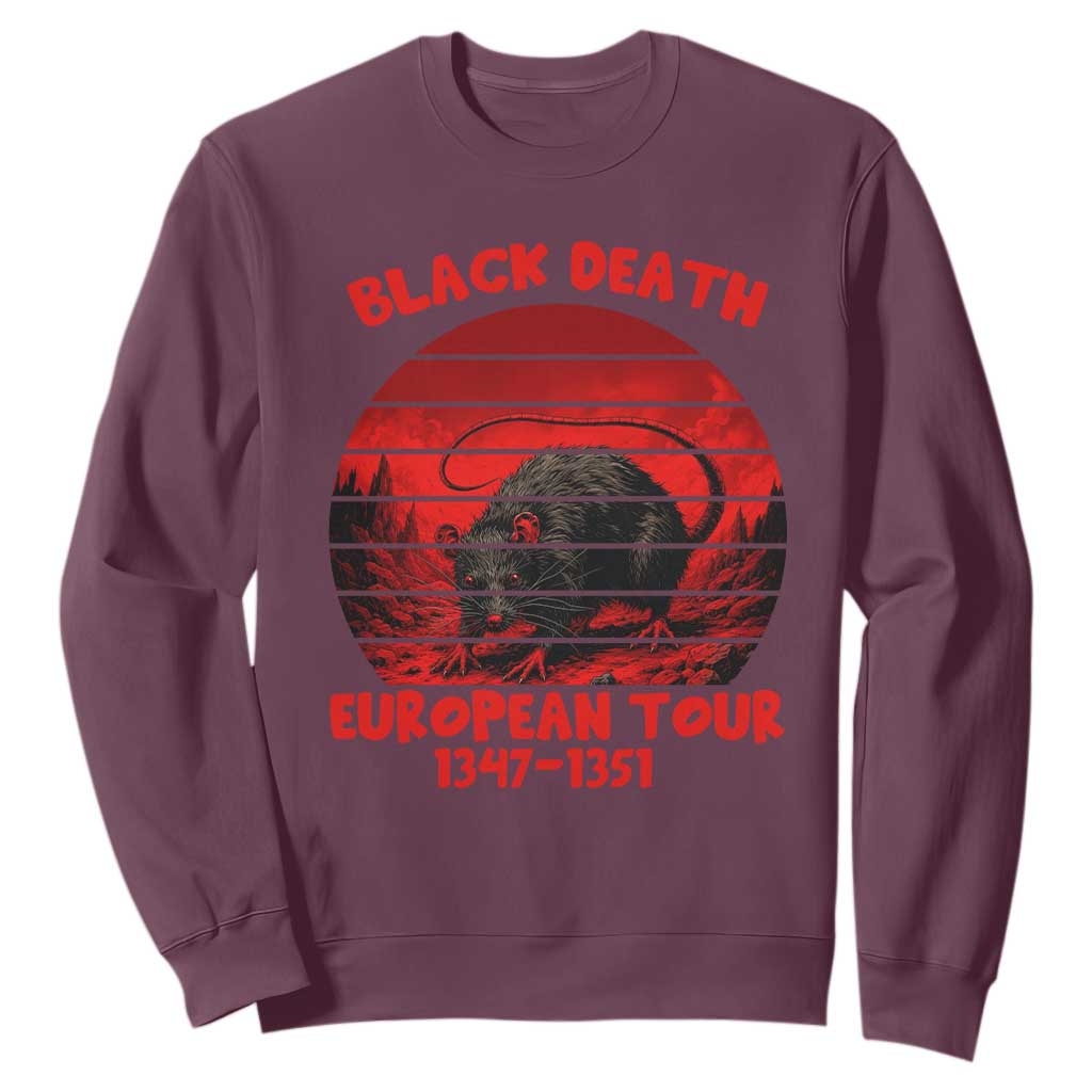 Plague Rat Black Death European Tour Sweatshirt Medieval Dark History