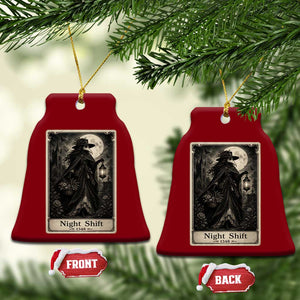 Gothic Plague Doctor Tarot Card Ceramic Ornament Medical Night Shift Dark Horror