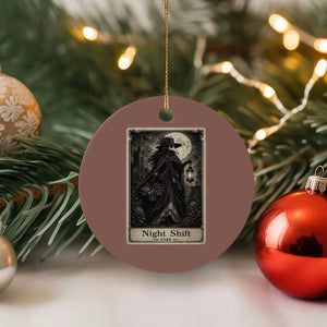Gothic Plague Doctor Tarot Card Ceramic Ornament Medical Night Shift Dark Horror