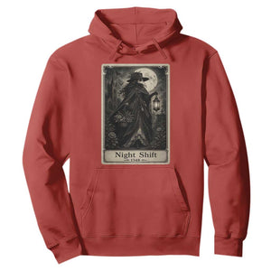 Gothic Plague Doctor Tarot Card Hoodie Medical Night Shift Dark Horror