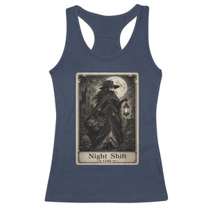 Gothic Plague Doctor Tarot Card Racerback Tank Top Medical Night Shift Dark Horror