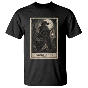 Gothic Plague Doctor Tarot Card T Shirt Medical Night Shift Dark Horror