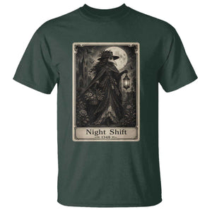Gothic Plague Doctor Tarot Card T Shirt Medical Night Shift Dark Horror