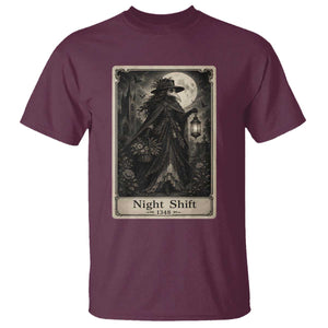 Gothic Plague Doctor Tarot Card T Shirt Medical Night Shift Dark Horror