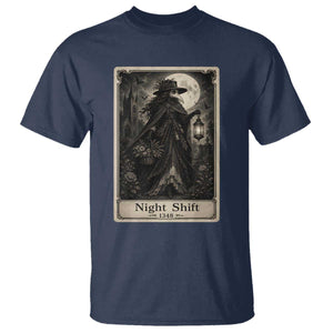Gothic Plague Doctor Tarot Card T Shirt Medical Night Shift Dark Horror