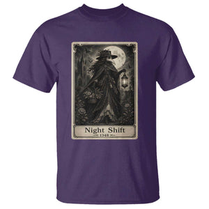 Gothic Plague Doctor Tarot Card T Shirt Medical Night Shift Dark Horror