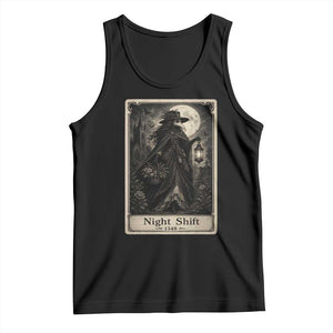 Gothic Plague Doctor Tarot Card Tank Top Medical Night Shift Dark Horror