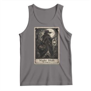 Gothic Plague Doctor Tarot Card Tank Top Medical Night Shift Dark Horror