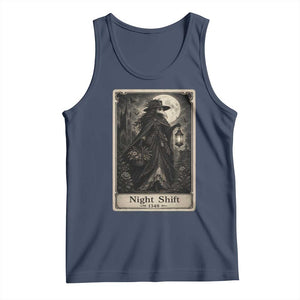 Gothic Plague Doctor Tarot Card Tank Top Medical Night Shift Dark Horror