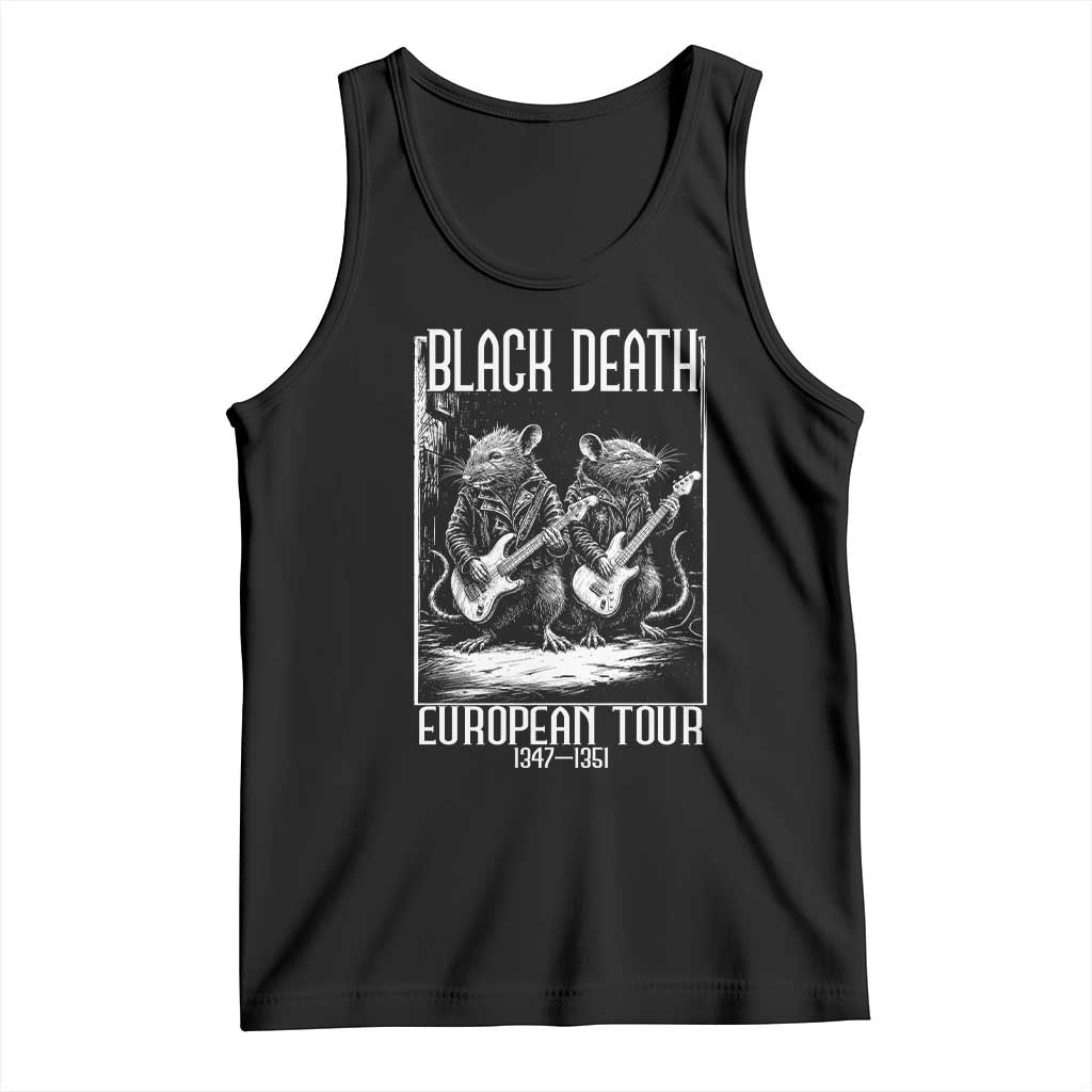 Black Death Plague Rat Musician Tank Top European Tour Medieval Dark Humor