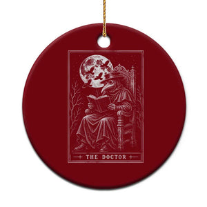 Gothic Plague Doctor Tarot Card Ceramic Ornament Dark Fantasy Book Lover