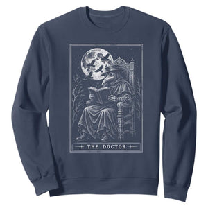 Gothic Plague Doctor Tarot Card Sweatshirt Dark Fantasy Book Lover