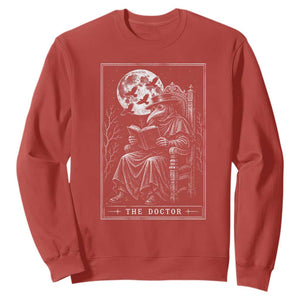 Gothic Plague Doctor Tarot Card Sweatshirt Dark Fantasy Book Lover