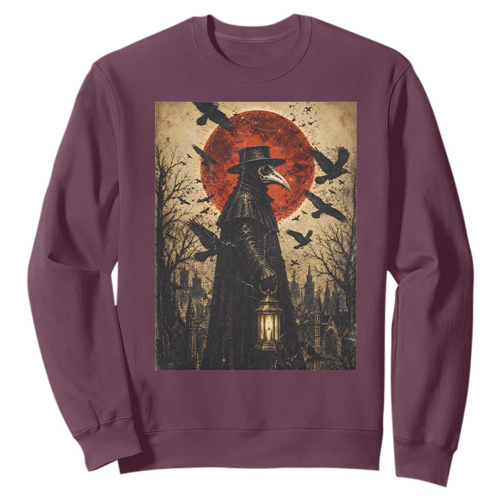 Vintage Japanese Ukiyoe Plague Doctor Sweatshirt Medieval History Gift