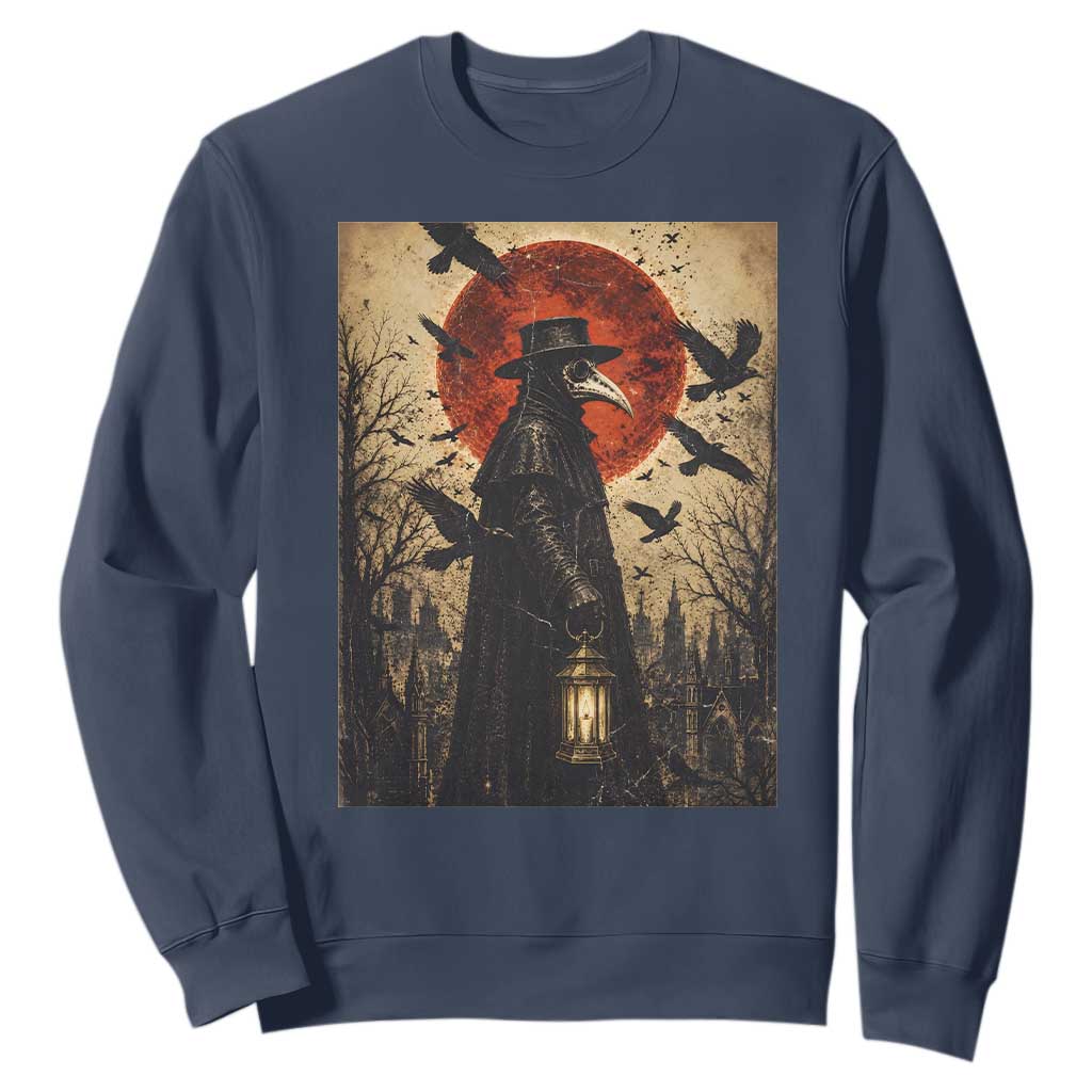 Vintage Japanese Ukiyoe Plague Doctor Sweatshirt Medieval History Gift