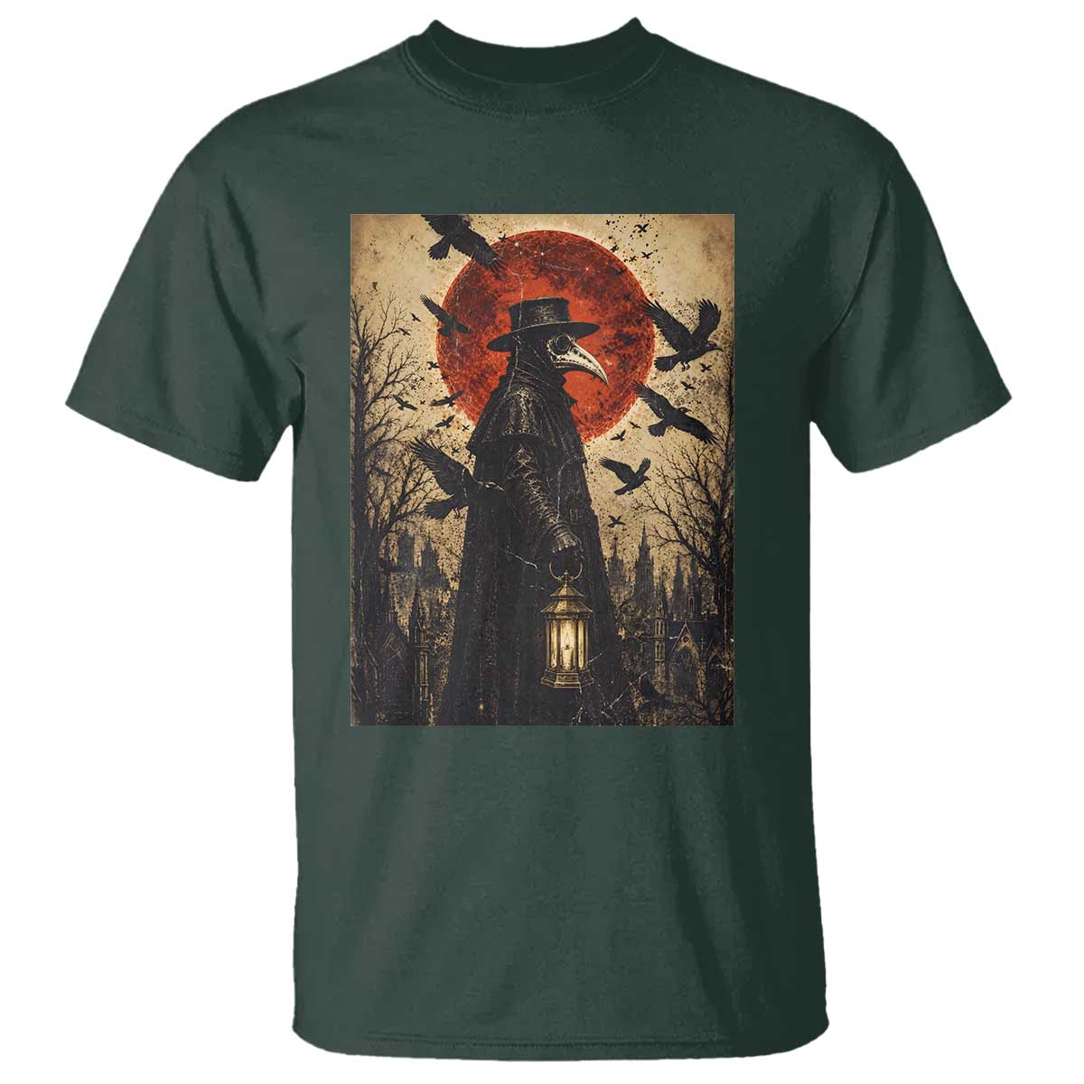 Vintage Japanese Ukiyoe Plague Doctor T Shirt Medieval History Gift