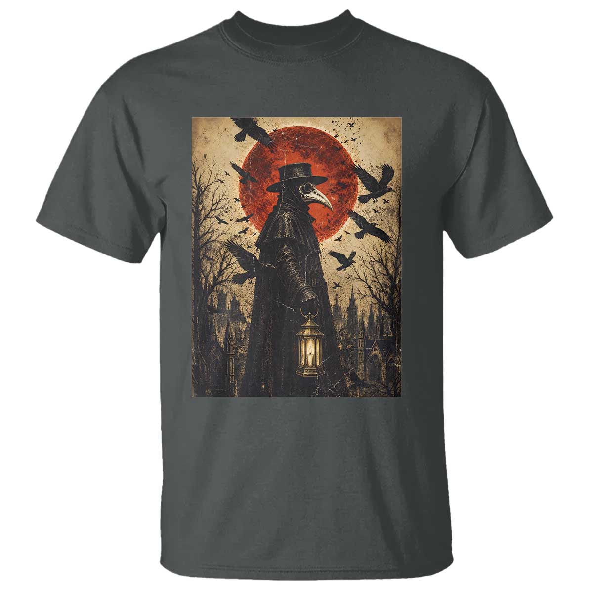 Vintage Japanese Ukiyoe Plague Doctor T Shirt Medieval History Gift