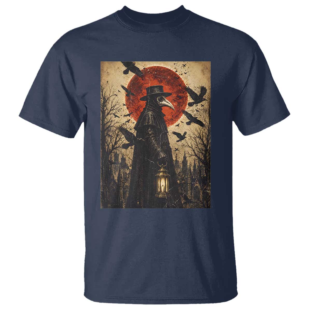 Vintage Japanese Ukiyoe Plague Doctor T Shirt Medieval History Gift