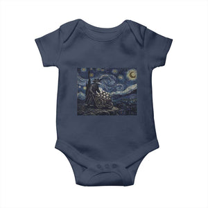 Gothic Plague Doctor Starry Night Inspired Baby Onesie Dark Parody Horror