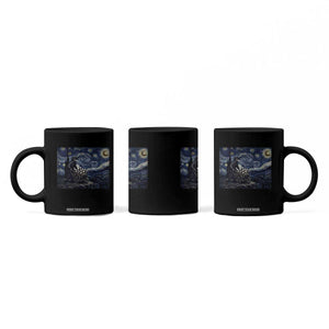 Gothic Plague Doctor Starry Night Inspired Coffee Mug Dark Parody Horror