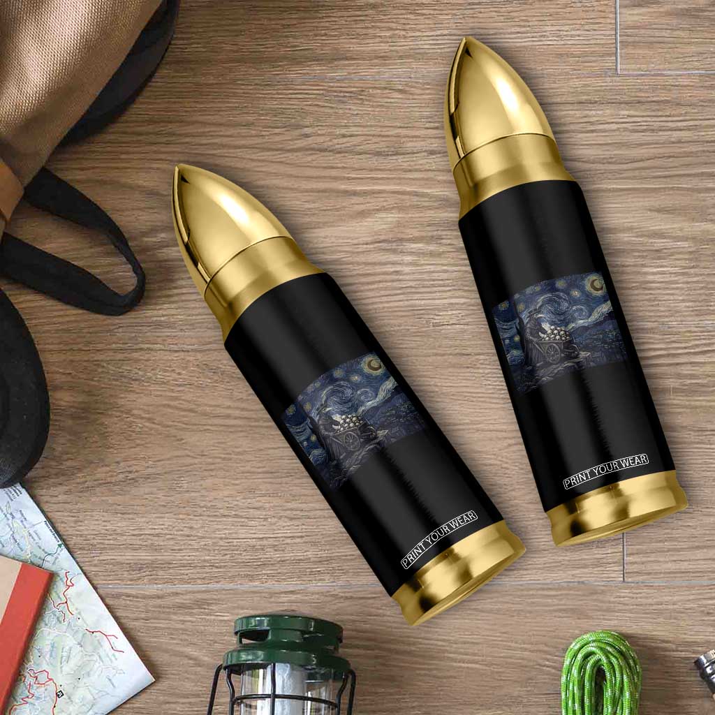 Gothic Plague Doctor Starry Night Inspired Bullet Tumbler Dark Parody Horror